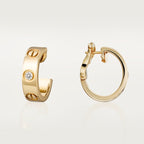 18K Celestial Love 2 Diamonds Earrings