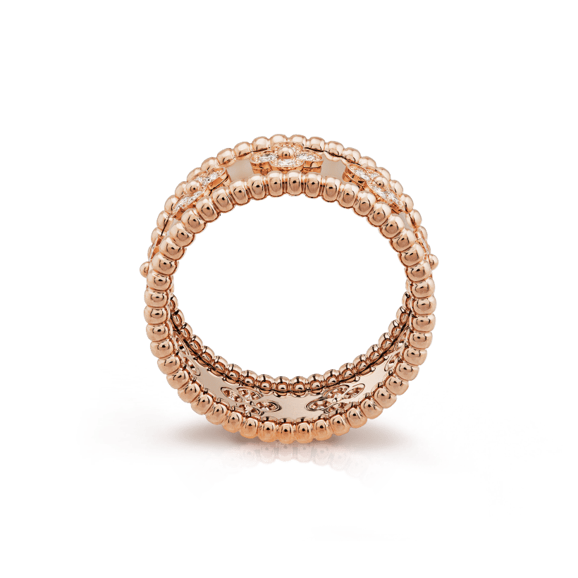 18K Celestial Perl̩e Clovers Ring