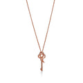 18K Celestial T Keys Woven Diamonds Medium Necklace