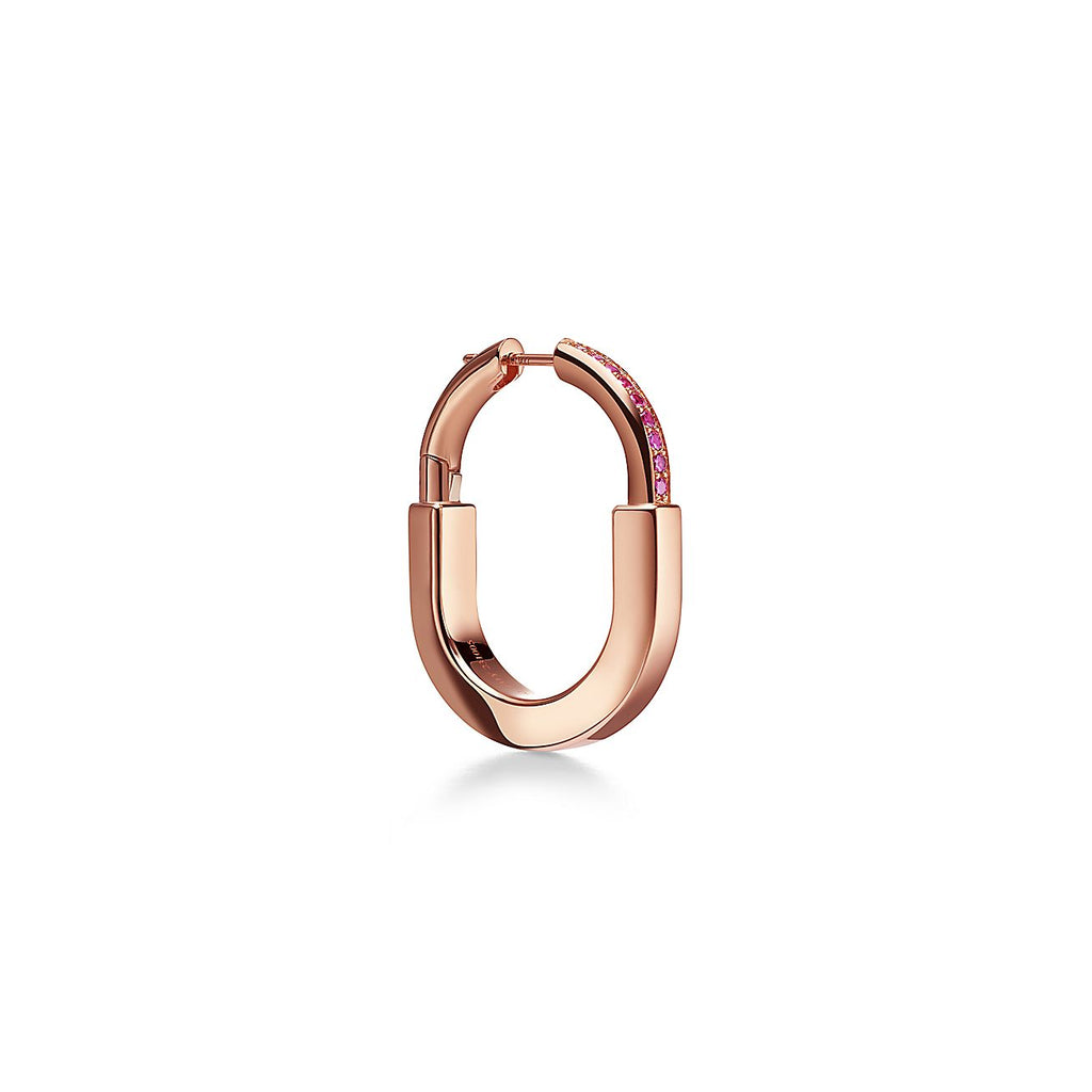 18K Celestial T Lock ROSÌä Edition Medium Earrings