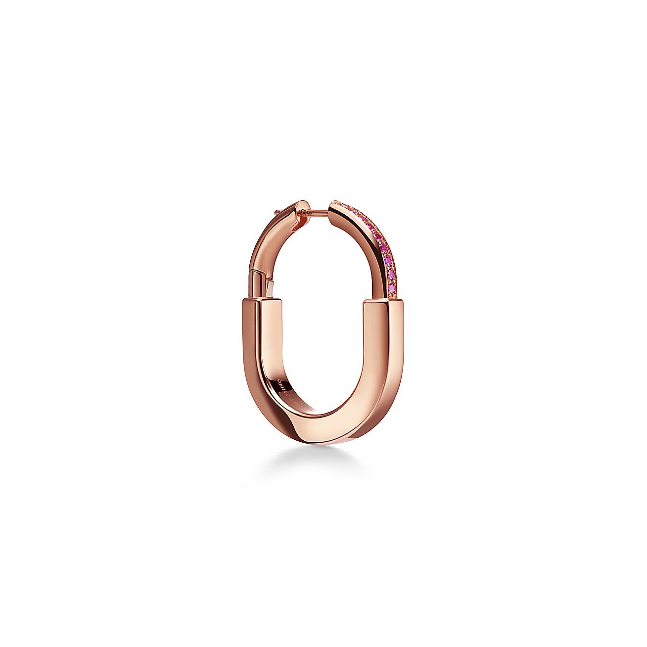 18K Celestial T Lock ROSÌä Edition Medium Earrings