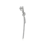 18K Celestial T Knot Drop Diamonds Earrings