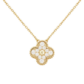 18K Sweet Alhambra Diamond Necklace