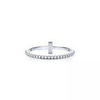 18K Celestial T Diamond Wire  Ring