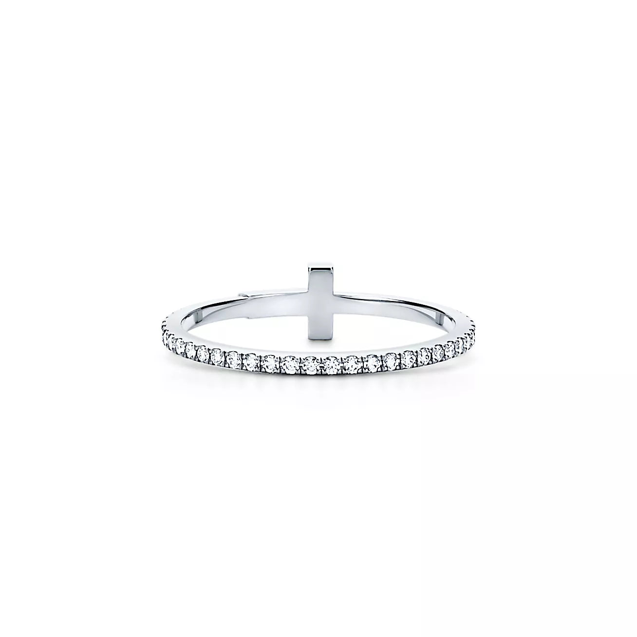 18K Celestial T Diamond Wire  Ring