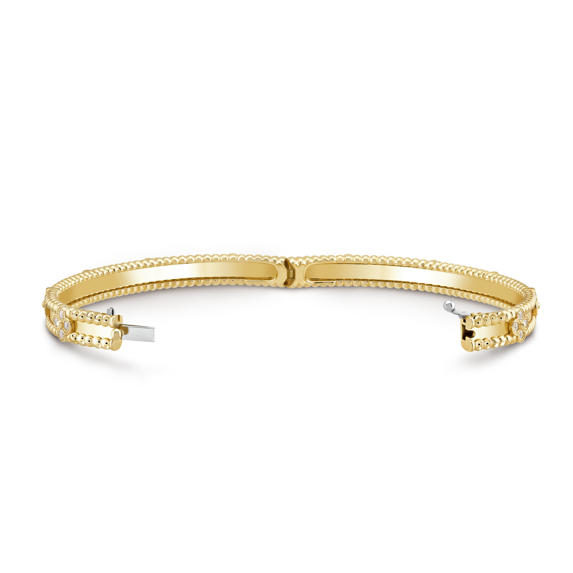 18K Celestial Perl̩e Sweet Clovers Small Bracelet