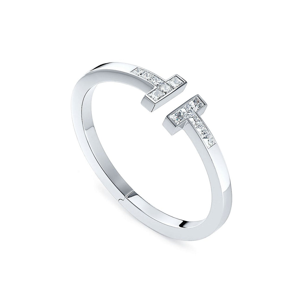 18K Celestial T Diamond Square Bracelet