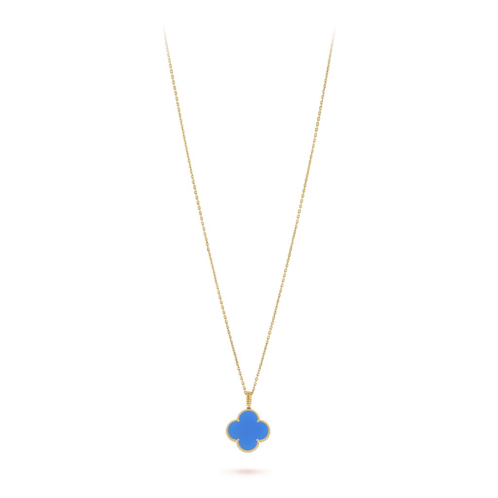 18K Celestial Magic Alhambra Agate Clover Necklace