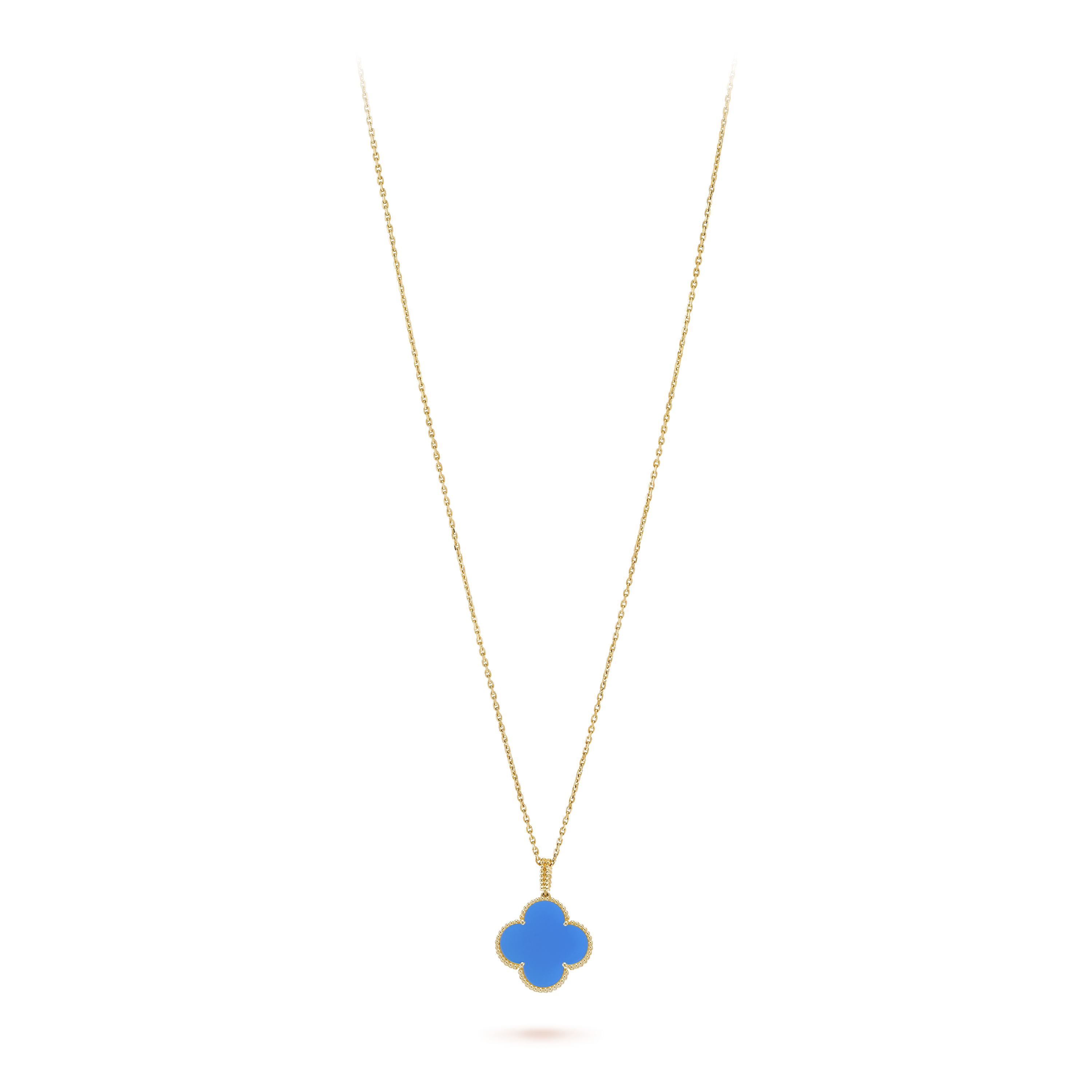 18K Celestial Magic Alhambra Agate Clover Necklace