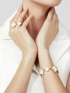 18K Celestial Magic Alhambra Mother Of Pearls Clover Ring