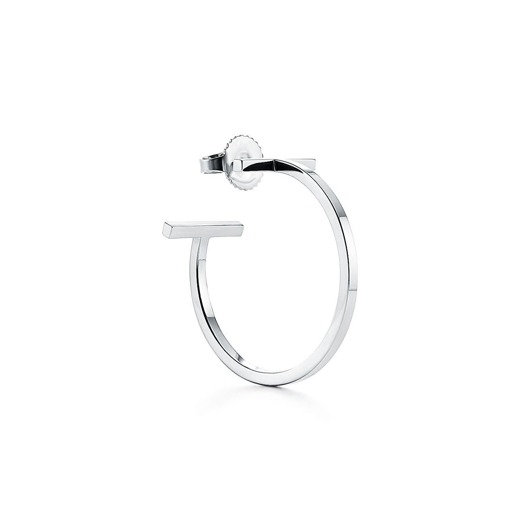 18K Celestial T Hoop Earrings