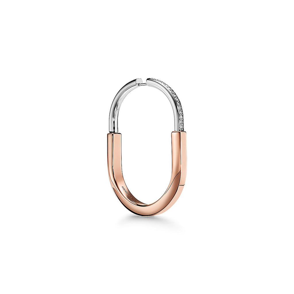 18K Celestial T Lock Diamond Earrings