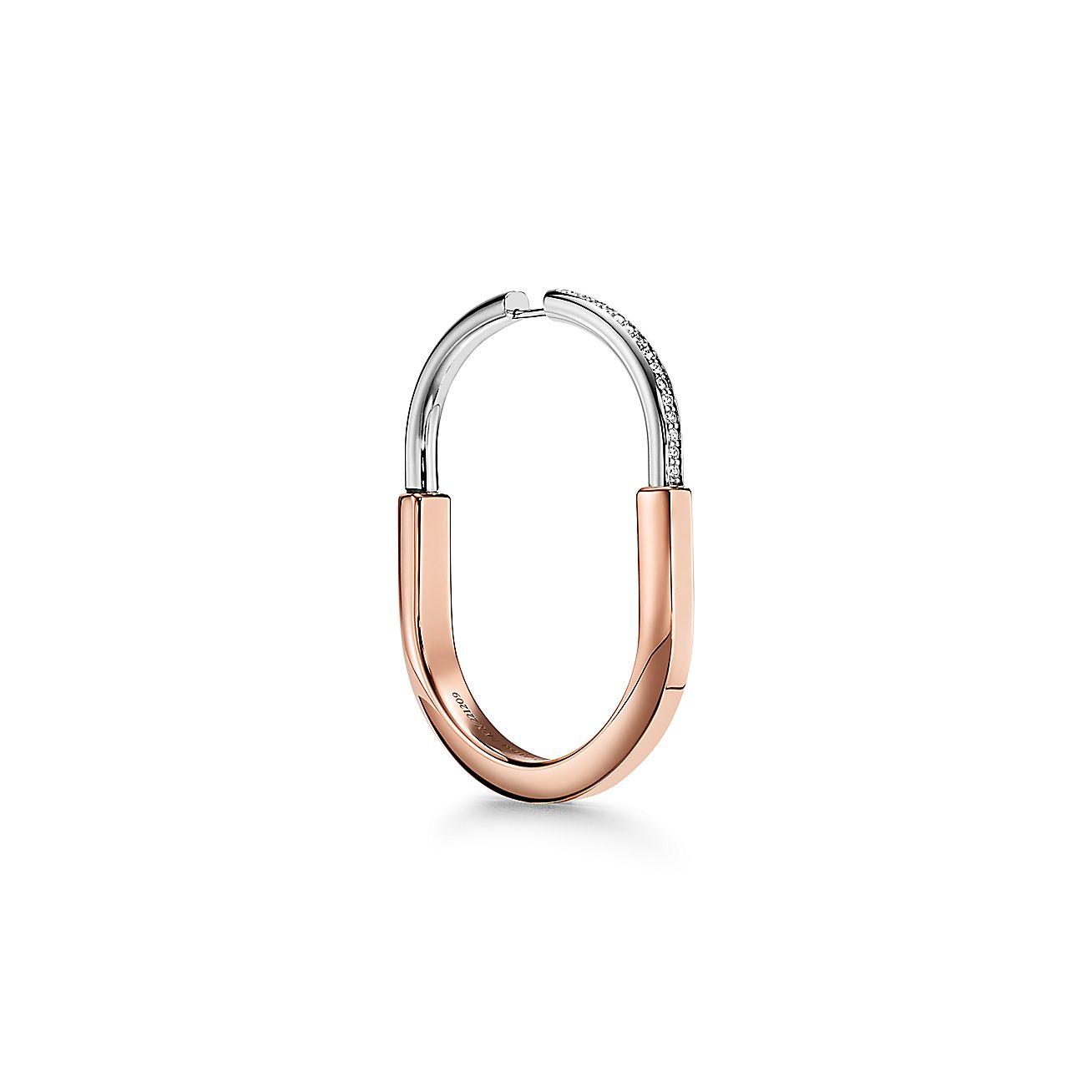 18K Celestial T Lock Diamond Earrings