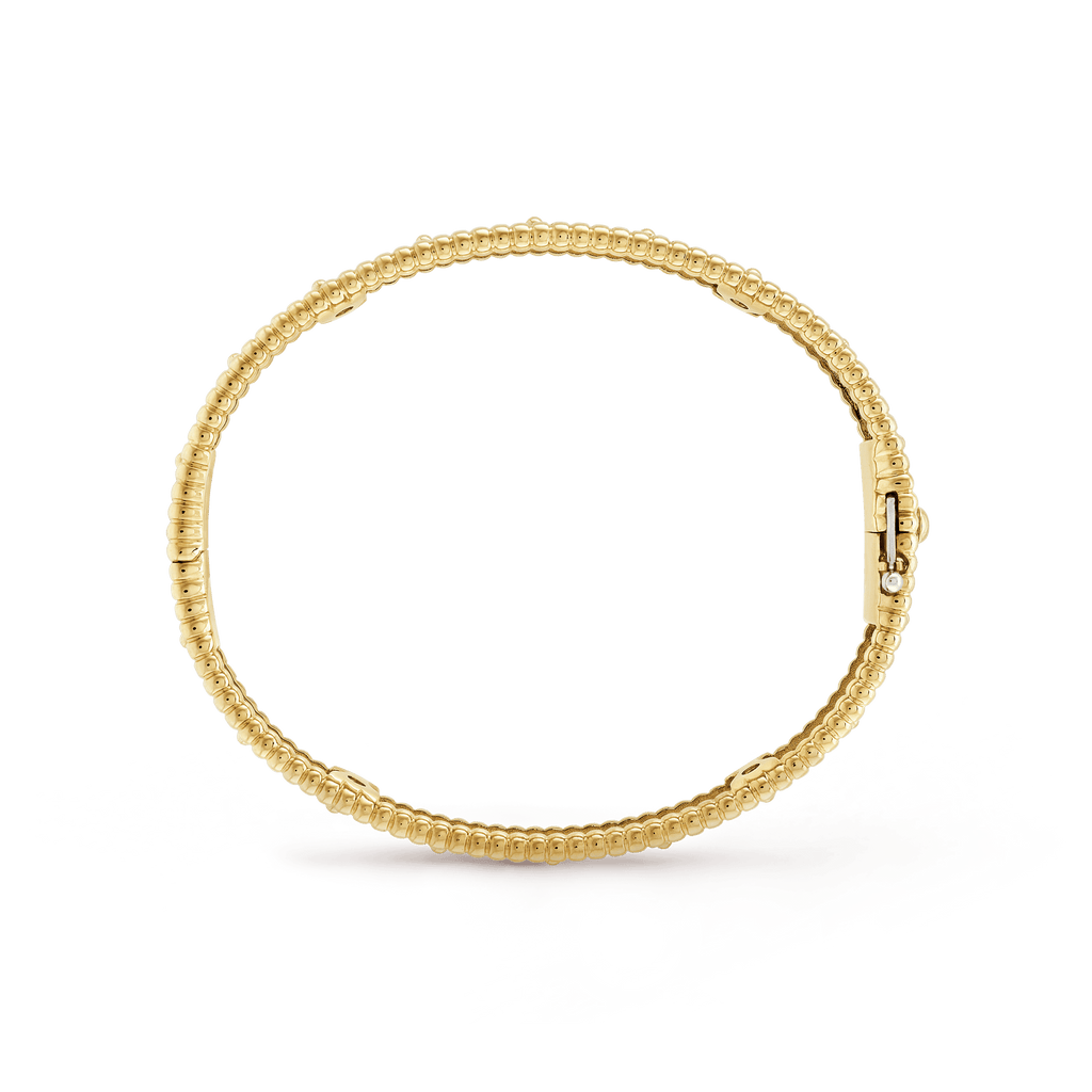 18K Celestial Perl̩e Clovers Bracelet