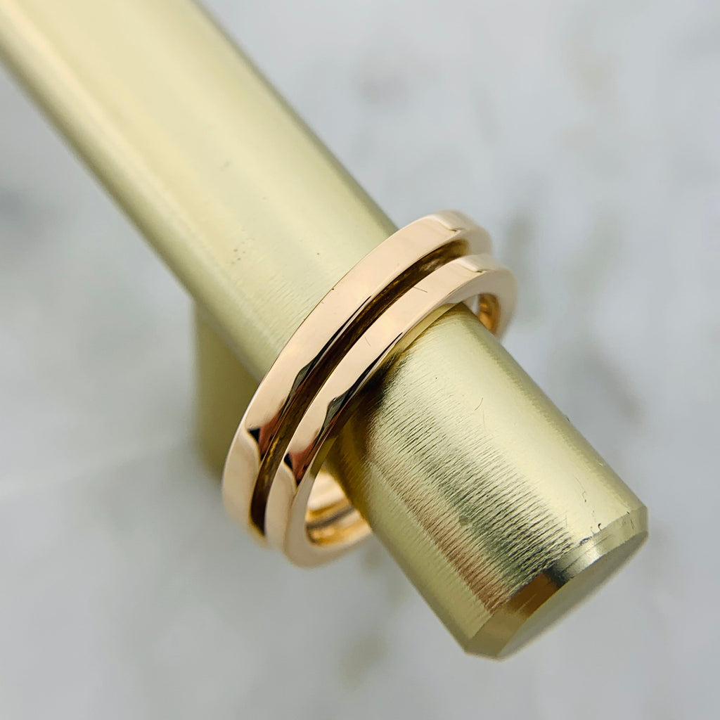 18K Celestial T Diamond Square Ring