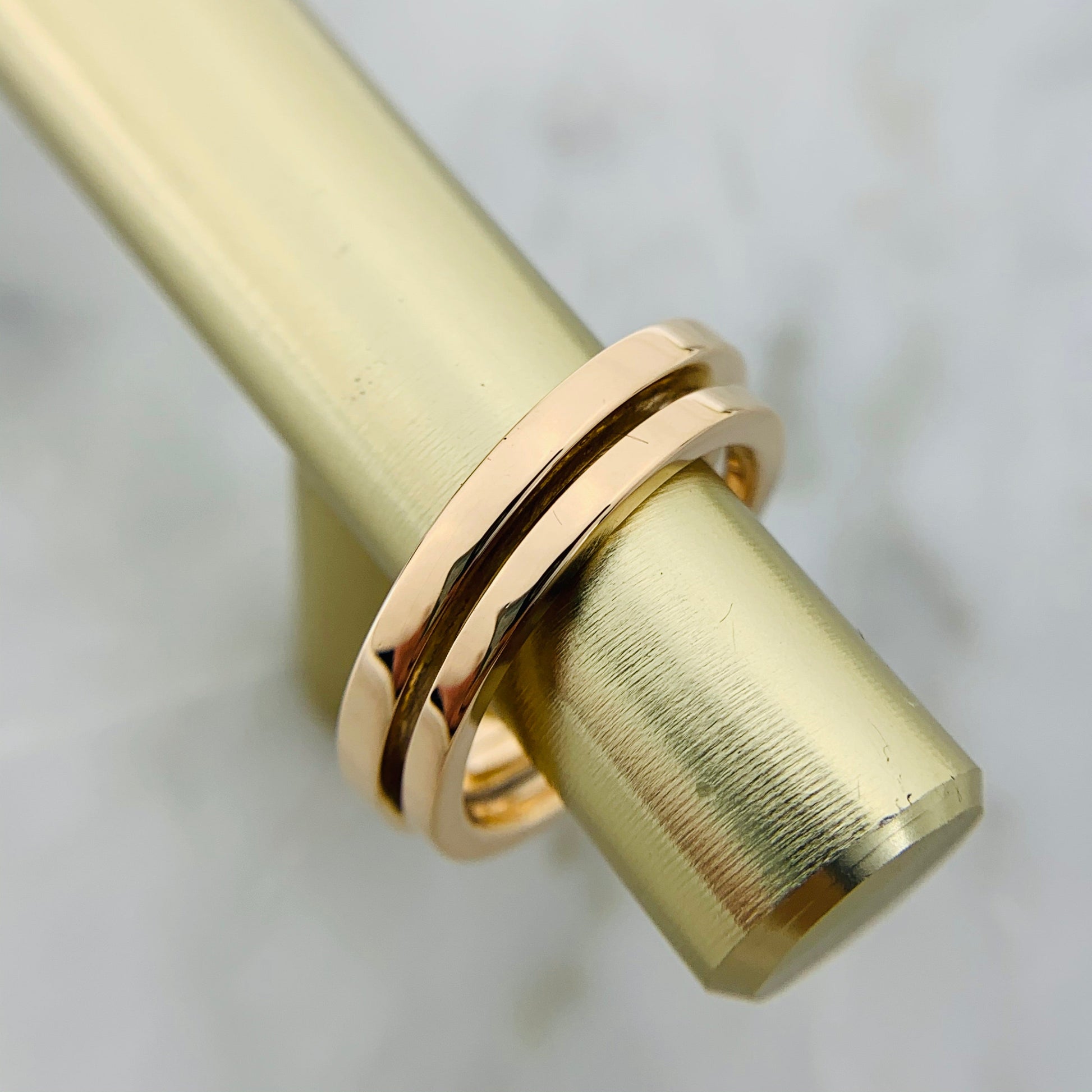 18K Celestial T Diamond Square Ring