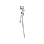 18K Celestial T Knot Drop Diamonds Earrings