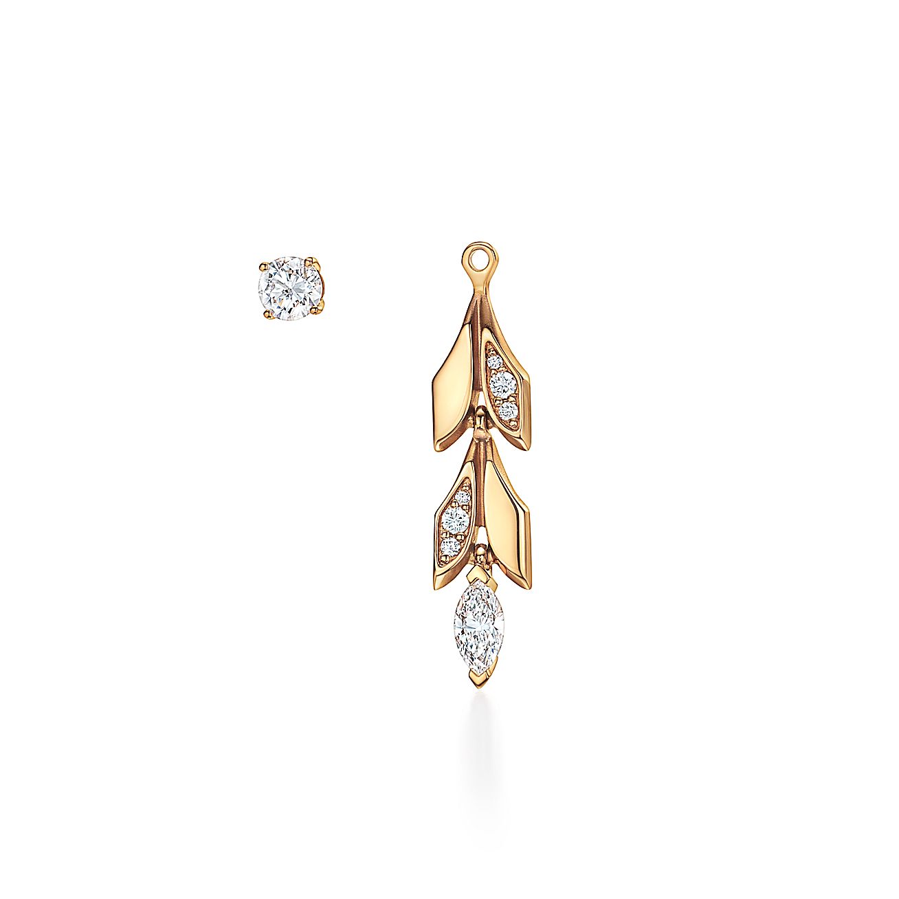 18K Celestial T Victoria Vine Convertible Drop Earrings