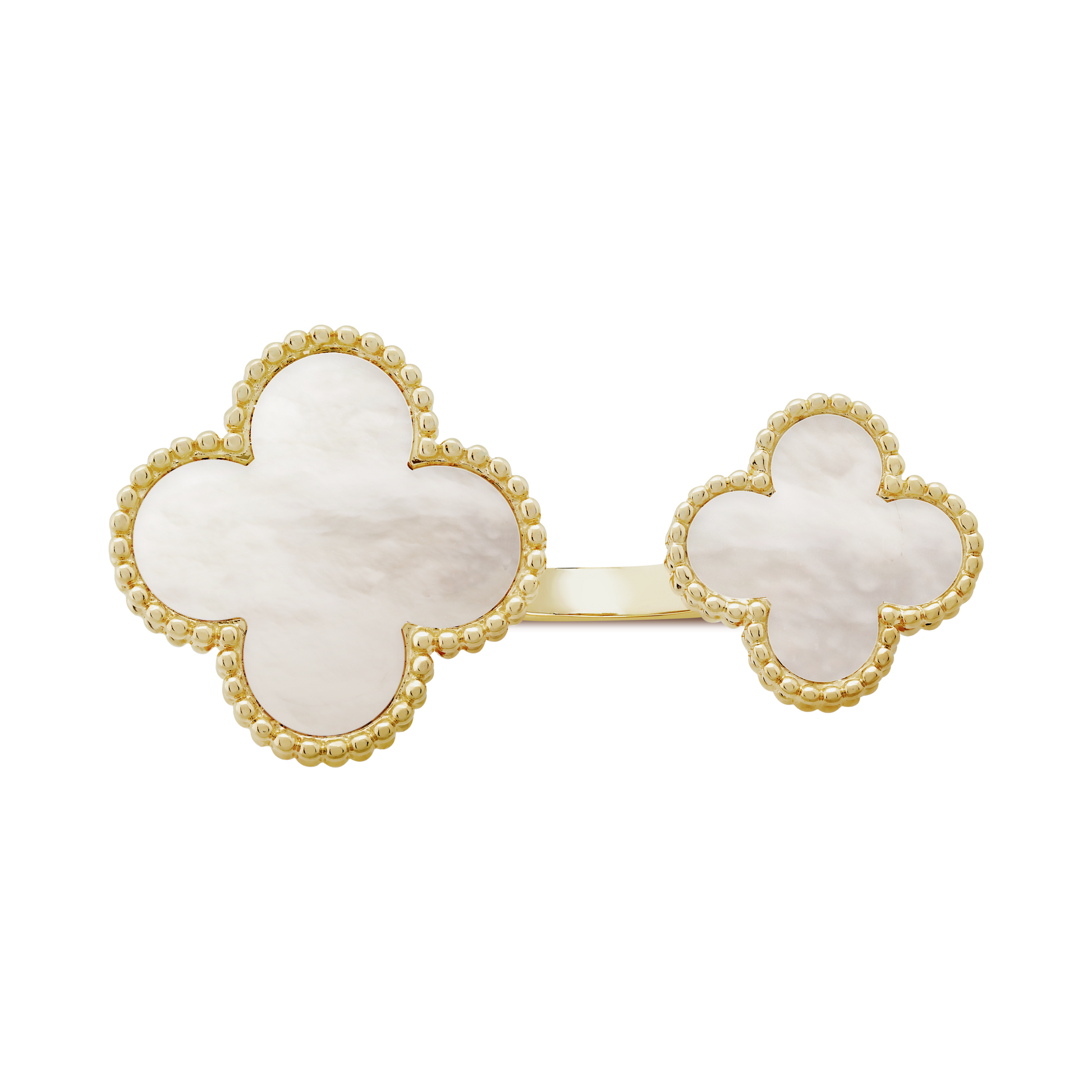 18K Celestial Magic Alhambra Mother Of Pearls Clover Ring