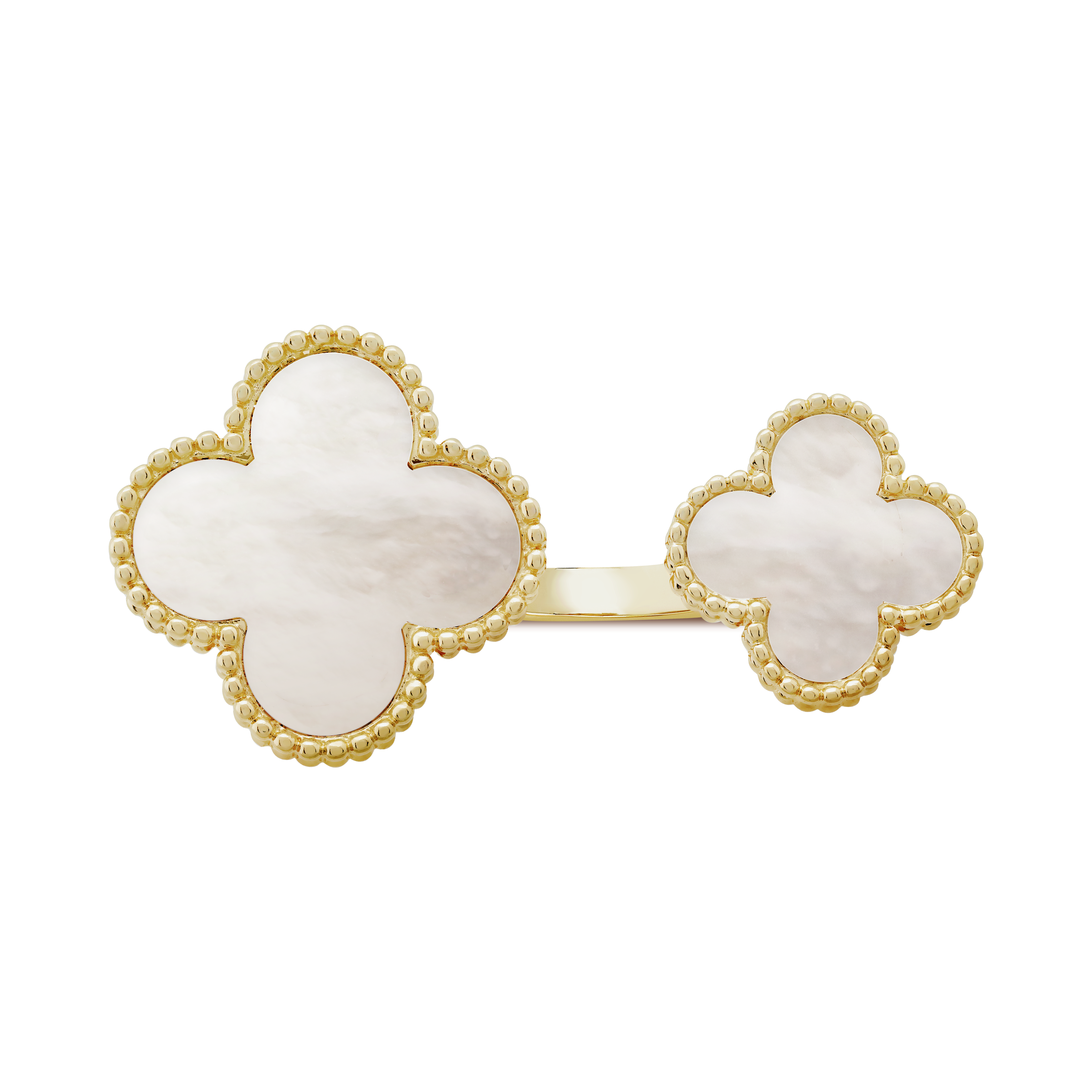 18K Celestial Magic Alhambra Mother Of Pearls Clover Ring