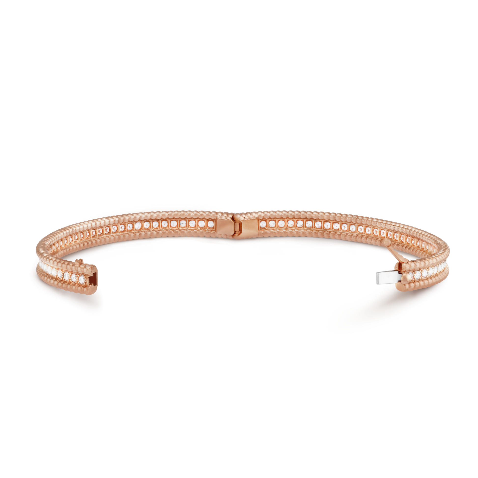 18K Celestial Perl̩e Diamonds One Row Bracelet
