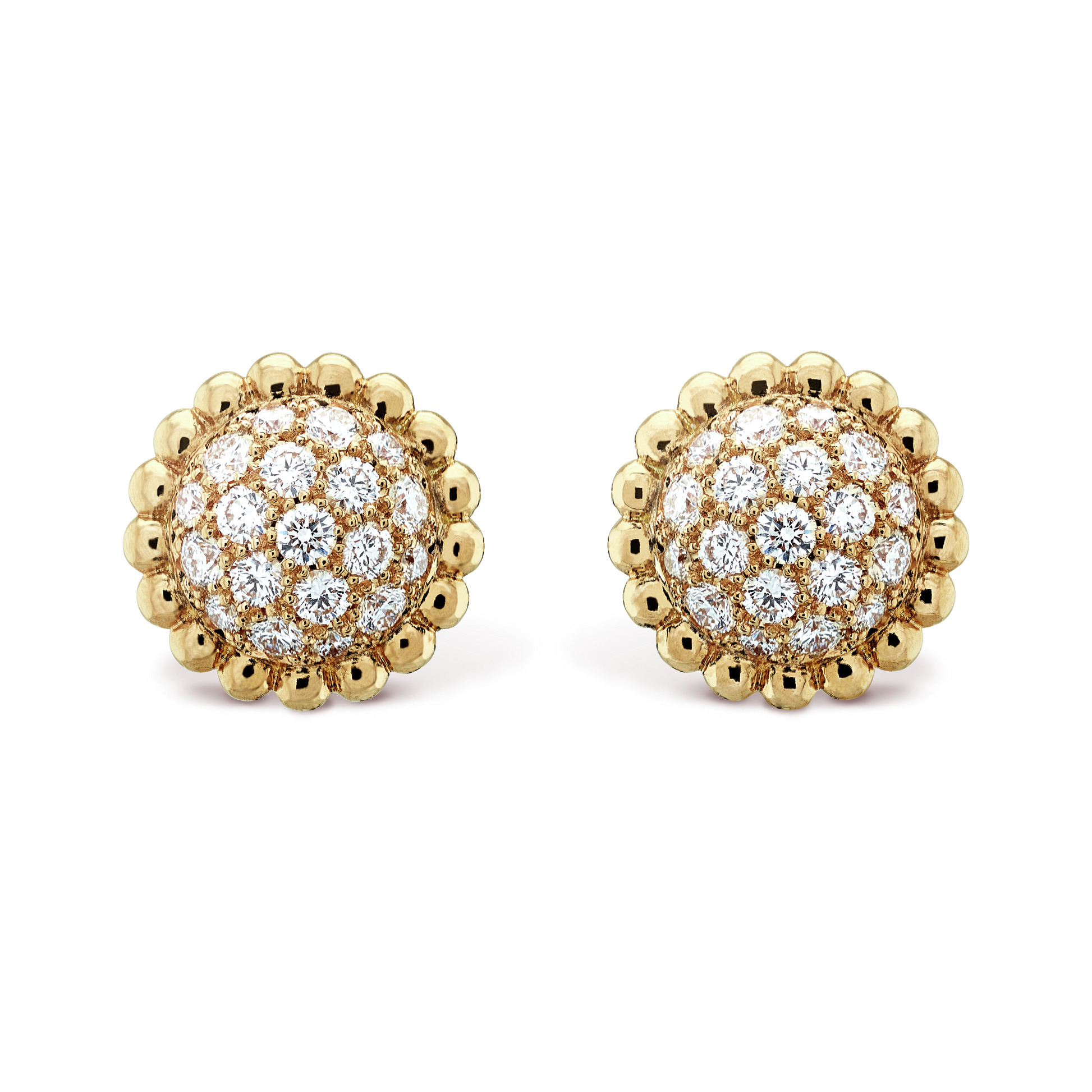 18K Celestial Perl̩e Diamonds Earrings