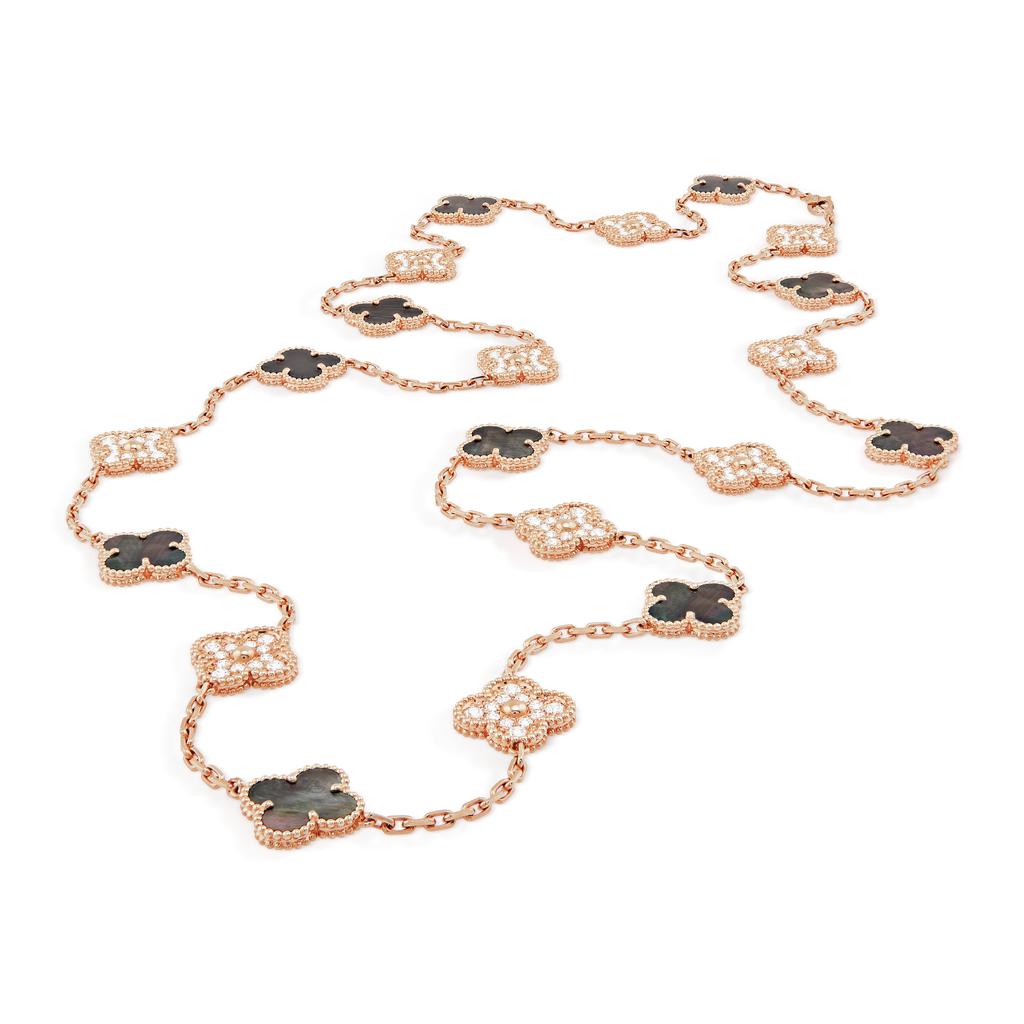 18K Celestial Vintage Alhambra 20 Motifs Long Necklace