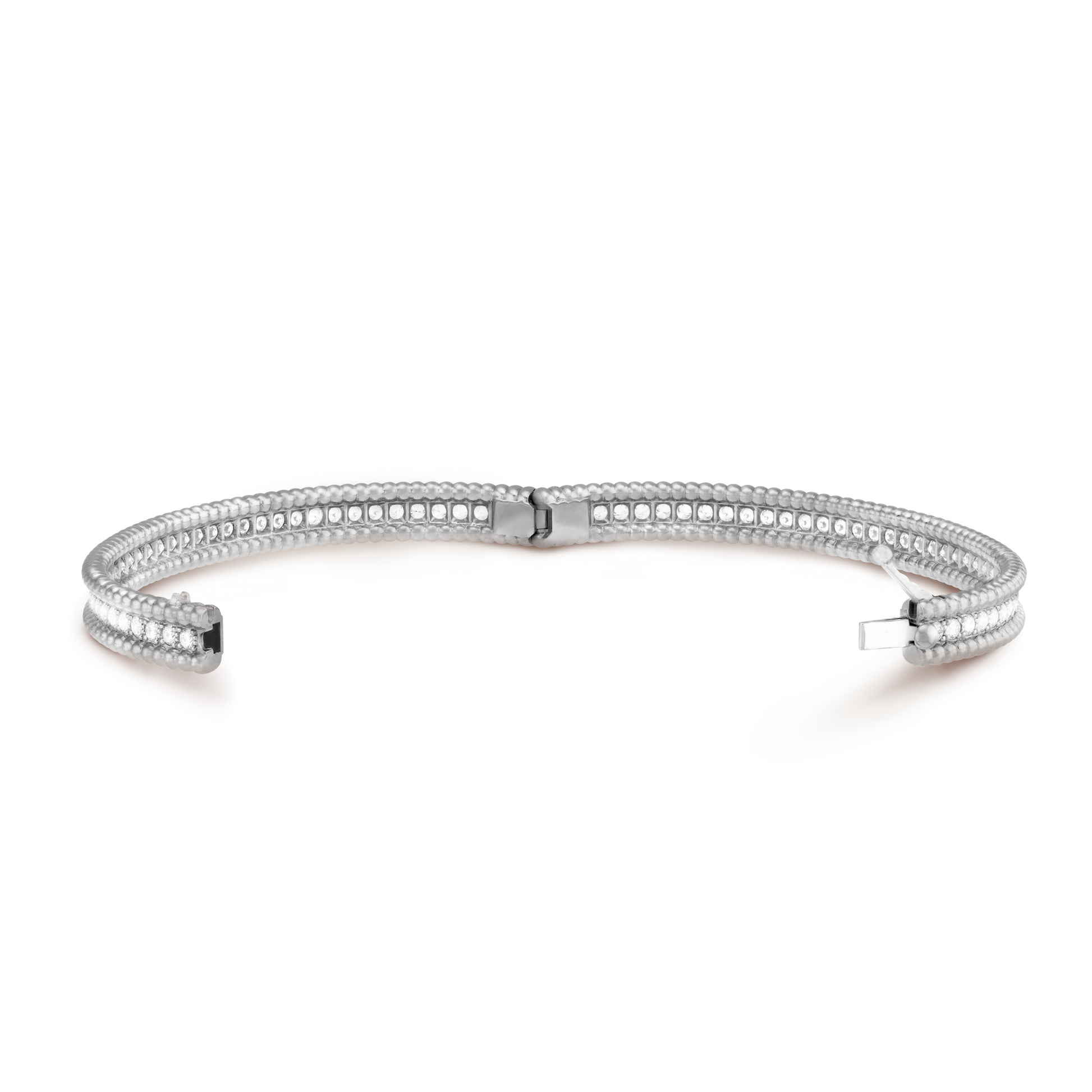18K Celestial Perl̩e Diamonds One Row Bracelet