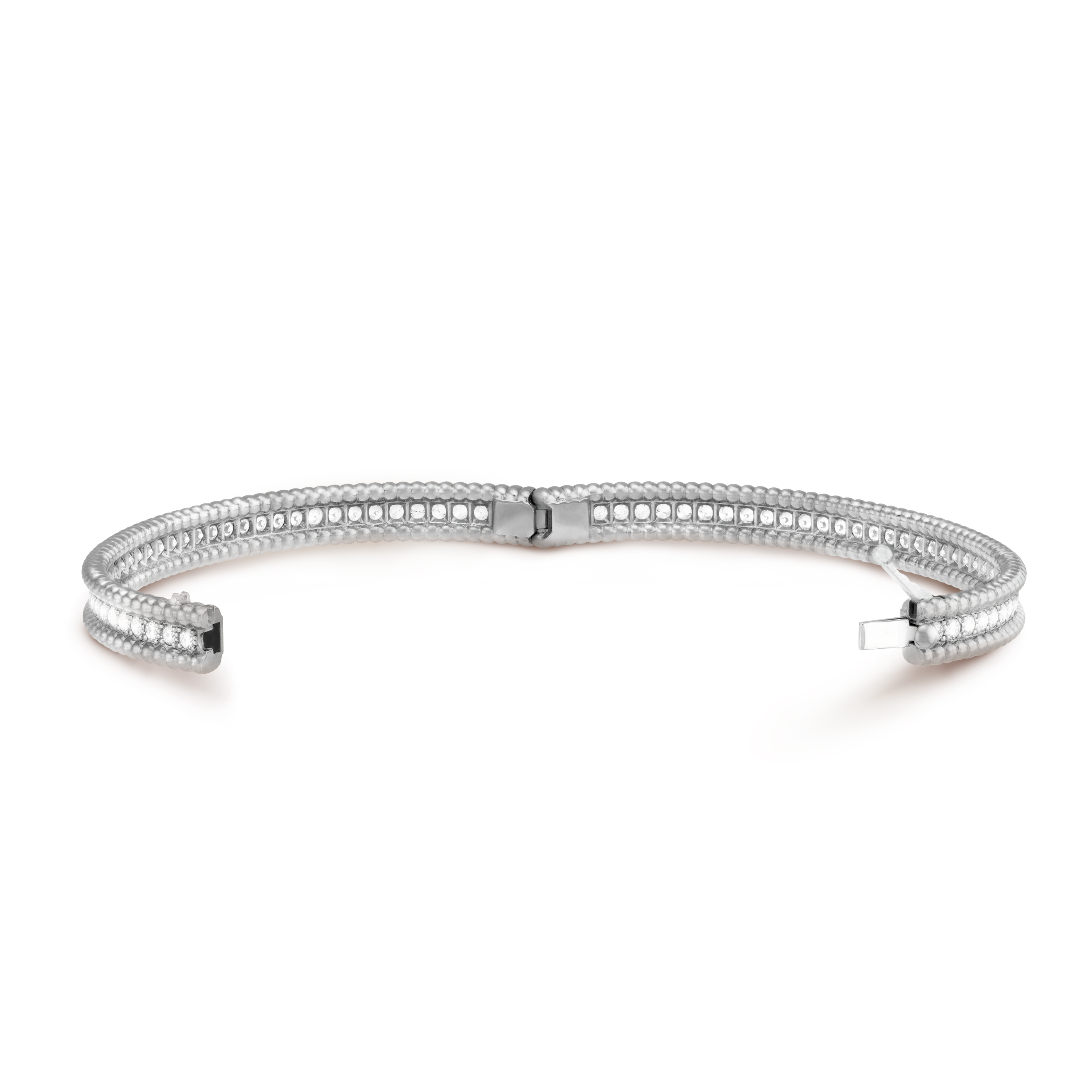 18K Celestial Perl̩e Diamonds One Row Bracelet