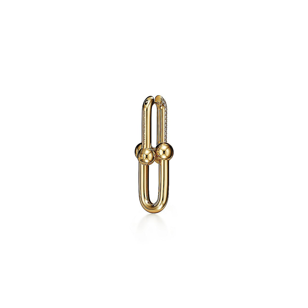 18K Celestial T HardWear Large Link Diamonds Earrings
