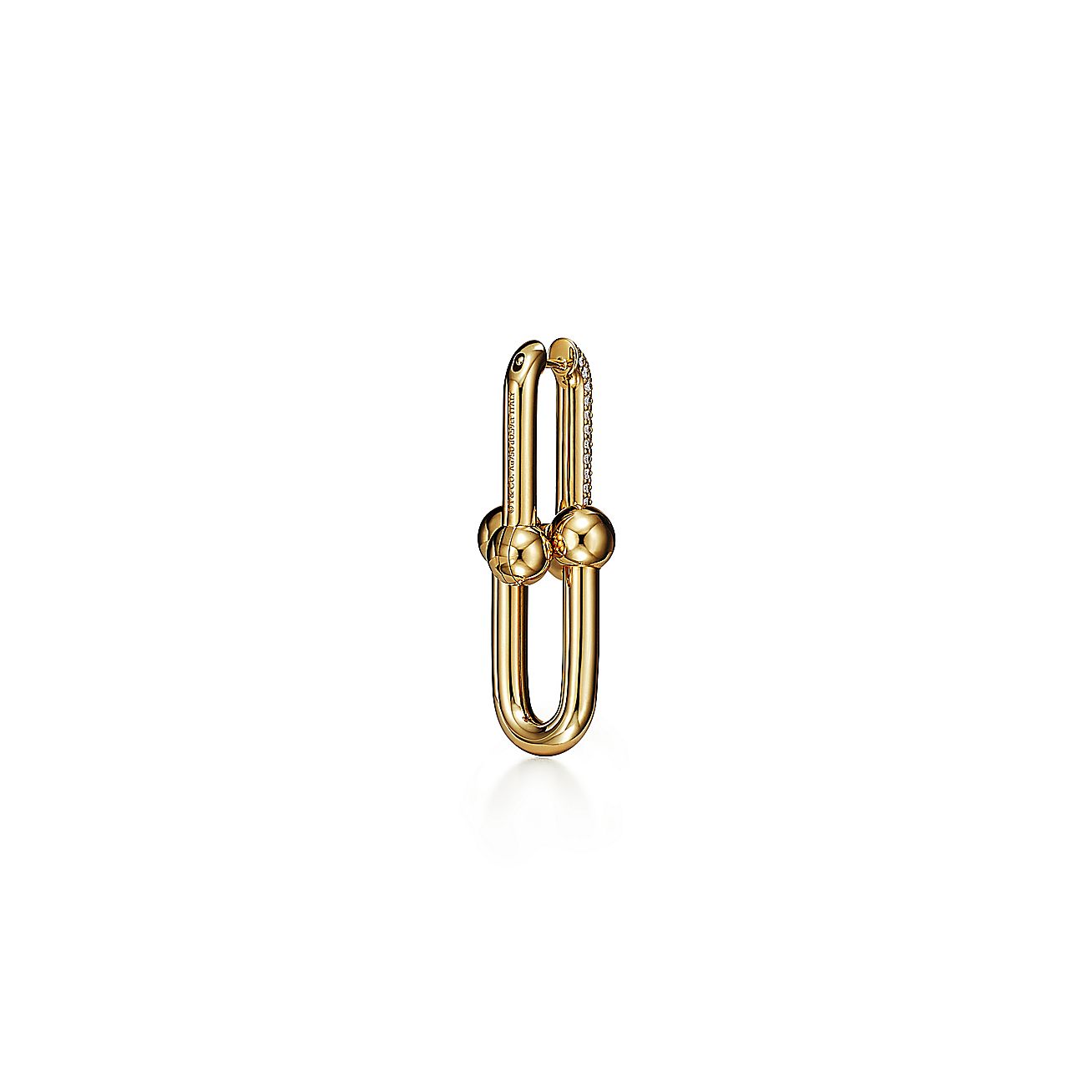 18K Celestial T HardWear Large Link Diamonds Earrings