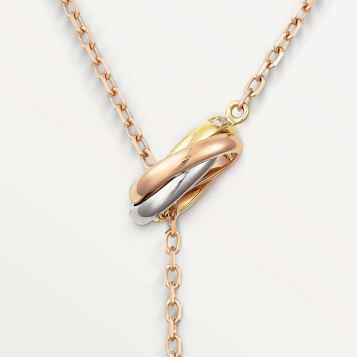 18K Celestial Trinity Diamonds Necklace