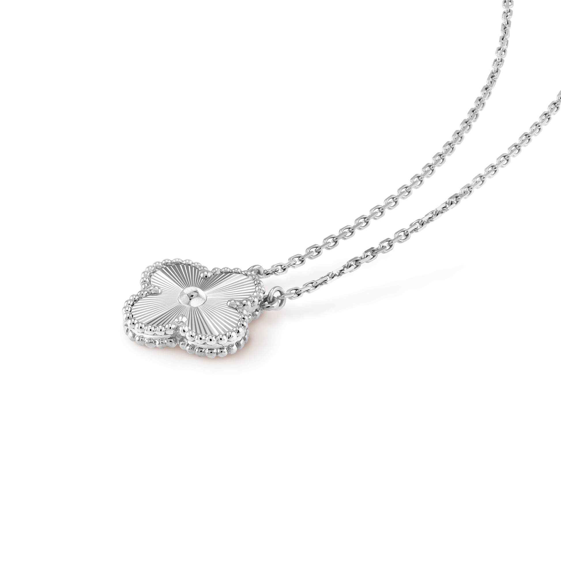 18K Celestial Vintage Alhambra Pendant Clover Necklace