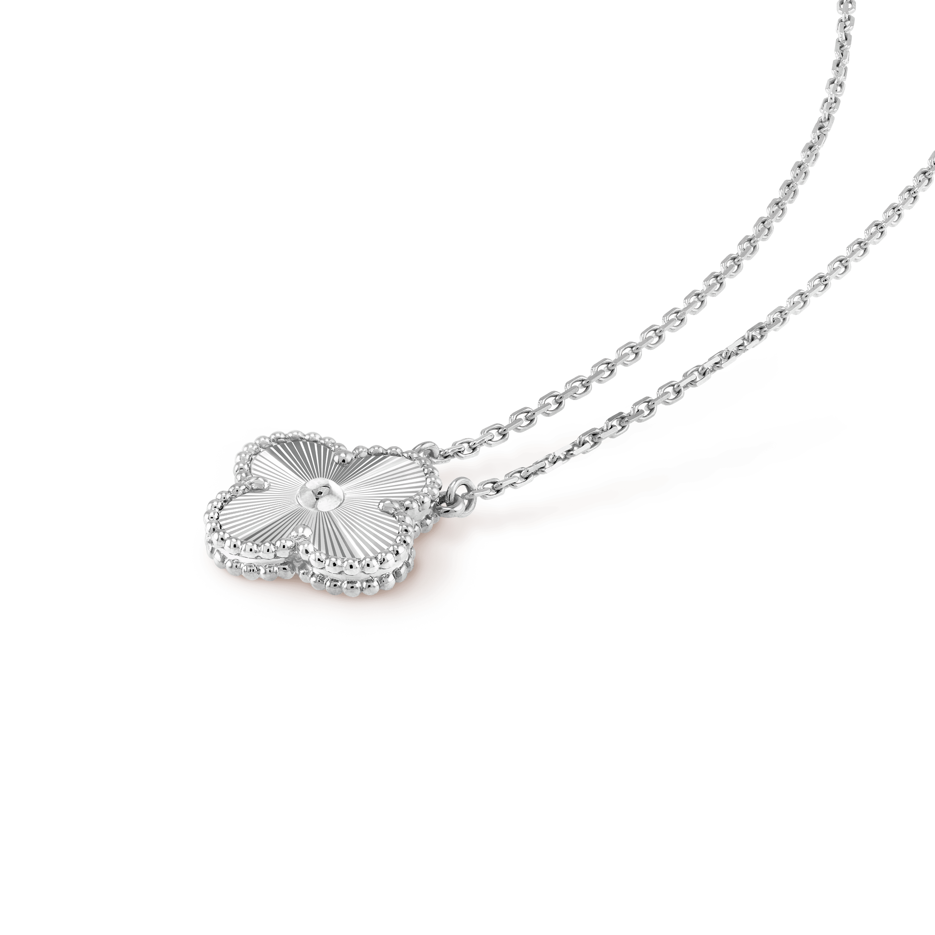 18K Celestial Vintage Alhambra Pendant Clover Necklace