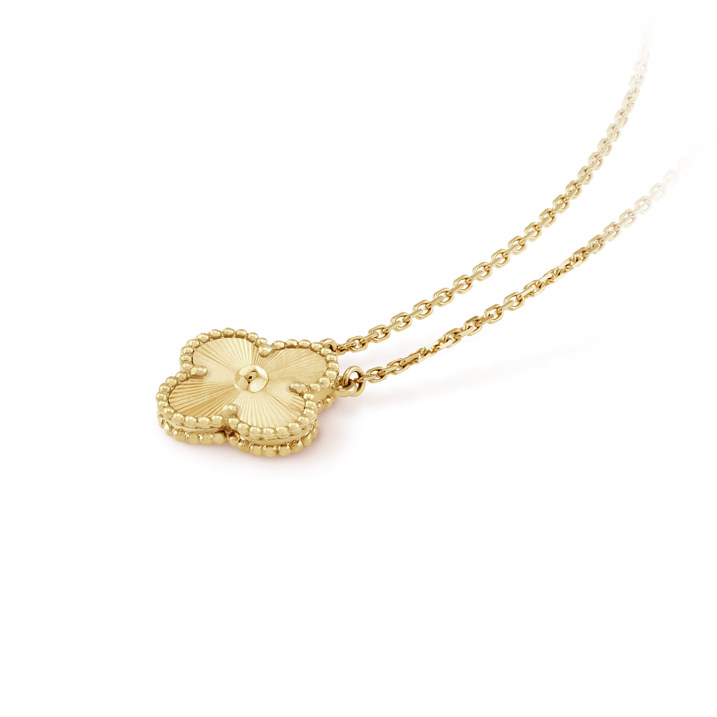 18K Celestial Vintage Alhambra Pendant Clover Necklace