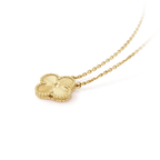 18K Celestial Vintage Alhambra Pendant Clover Necklace