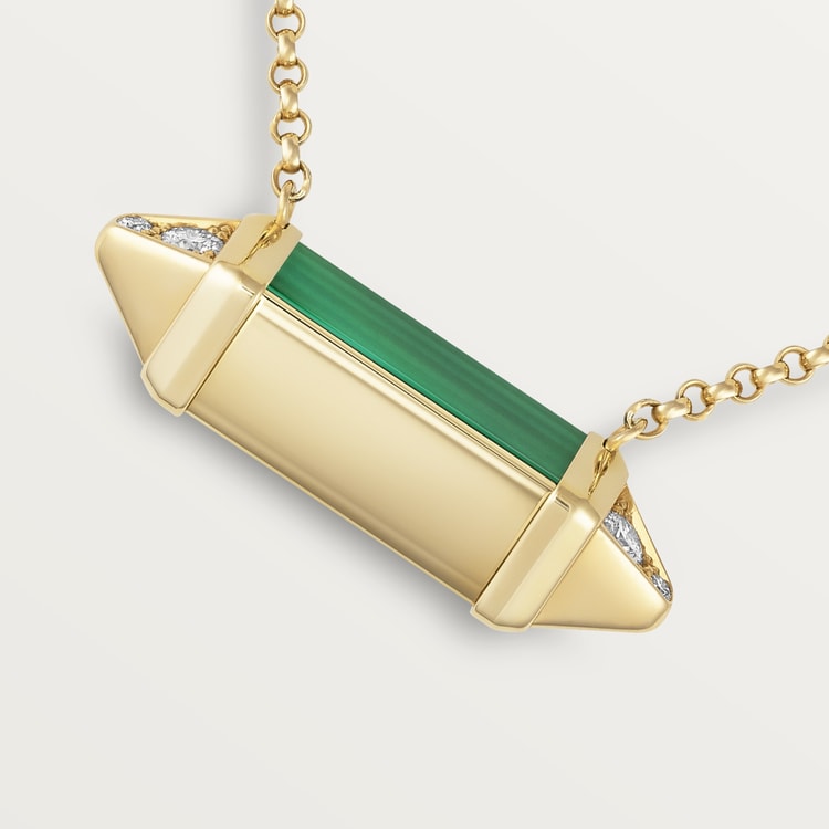 18K Celestial Les Berlingots De Malachite Necklace