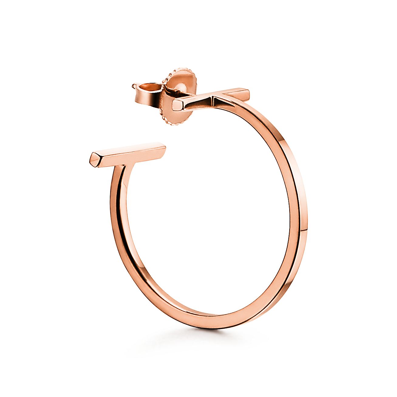 18K Celestial T Hoop Earrings