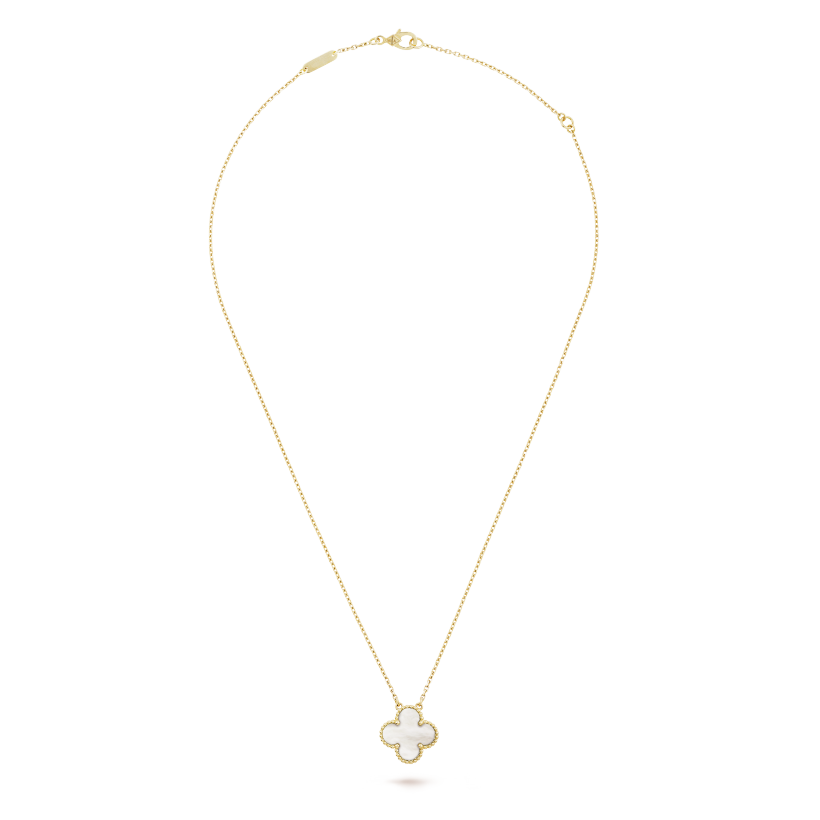 18K Celestial Vintage Alhambra Pendant Clover Necklace