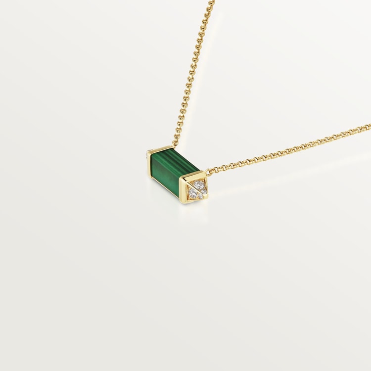 18K Celestial Les Berlingots De Malachite Necklace