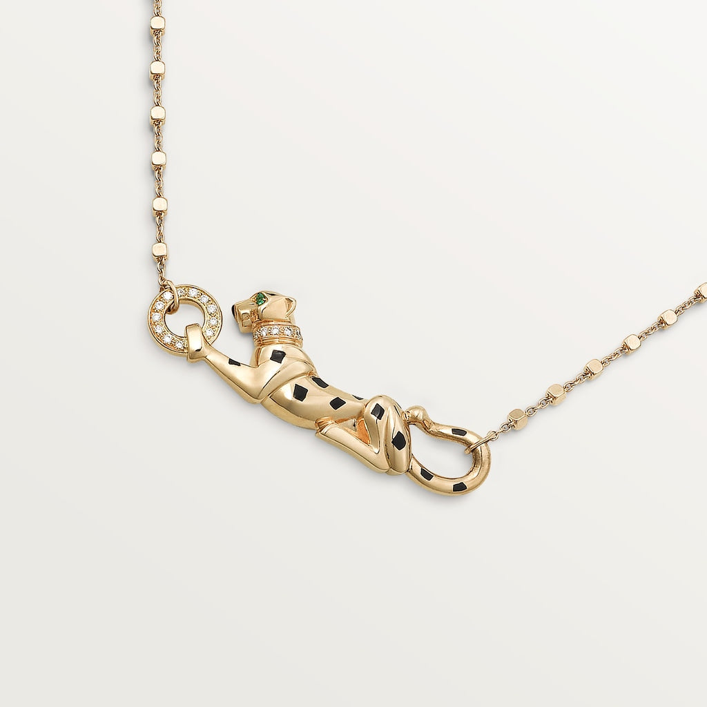 18K Celestial Panth̬re De Diamond Necklace