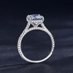 Elegant Princess Square CZ Ring – 925 Sterling Silver