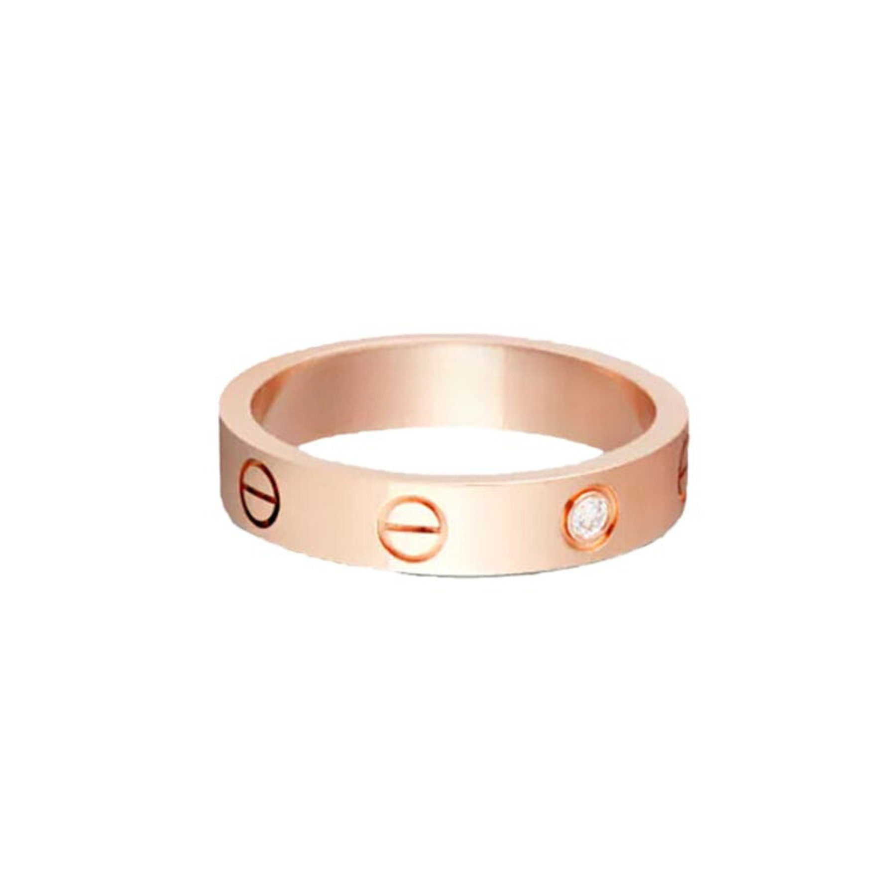 18K Celestial Love Wedding One Diamond Ring