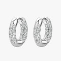 Classic Circle CZ Hoop Earrings – 925 Sterling Silver