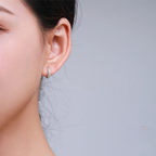 Classic Circle CZ Hoop Earrings – 925 Sterling Silver