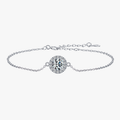 Elegant Clear CZ Charm Bracelet – 925 Sterling Silver Fine Jewelry