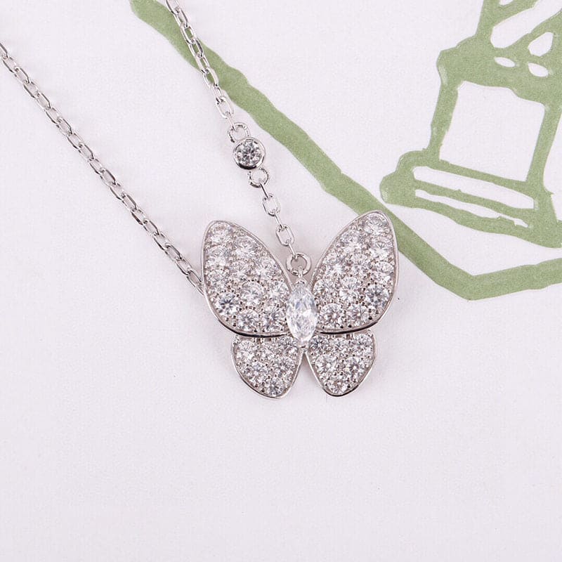 18K Celestial Two Butterfly Necklace