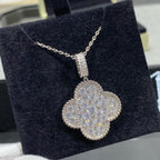 18K Celestial Magic Alhambra One Motifs Diamonds Clover Necklace