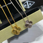 18K Celestial Vintage Alhambra Pendant Clover Necklace