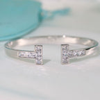 18K Celestial T Diamond Square Bracelet